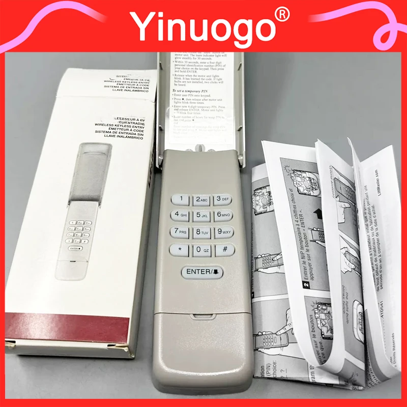 

Беспроводная клавиатура для открывания гаражных ворот LiftMaster 877MAX 878MAX, совместимая с LiftMaster 893MAX 895MAX 890MAX 376LM 377LM 977LM 877LM 976LM