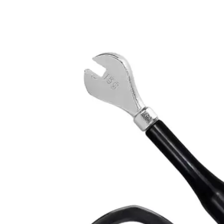 Precision Machined Stainless Steel Spoke Wrench for Bicycle Wheel Building and Spoke Tension Calibration Tasks