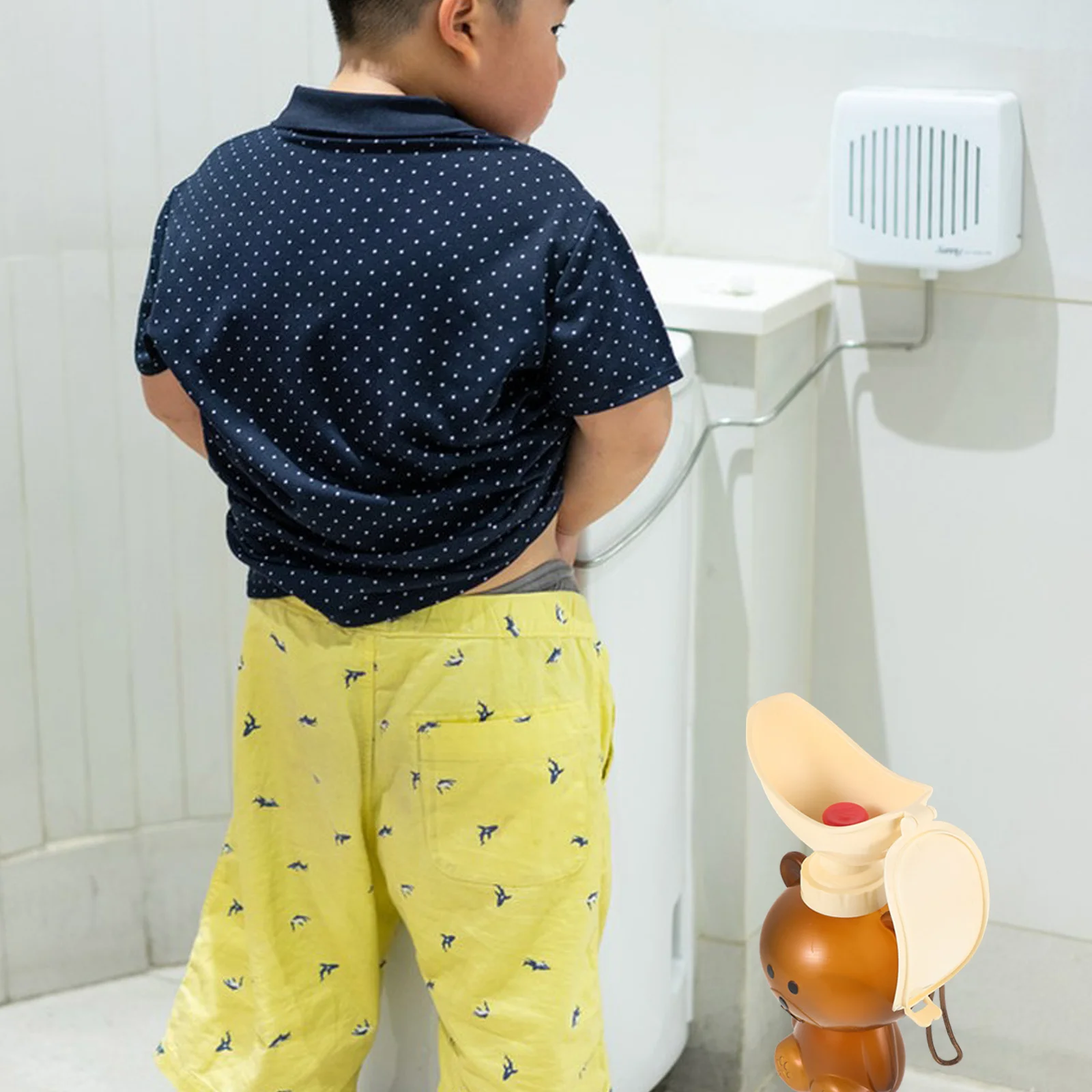 600 مللي قعادة السفر المحمولة للأطفال مانعة للتسرب مبولة الطفل قابلة لإعادة الاستخدام طفل المرحاض قعادة الطوارئ سيارة خارجية #5