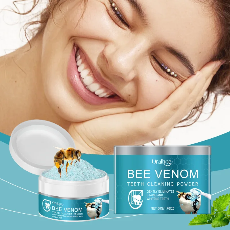 

Bee Venom Tooth Powder - Gentle Teeth Stain Cleaning, Long-Lasting Protection, Fresh Breath & Gum Health Support