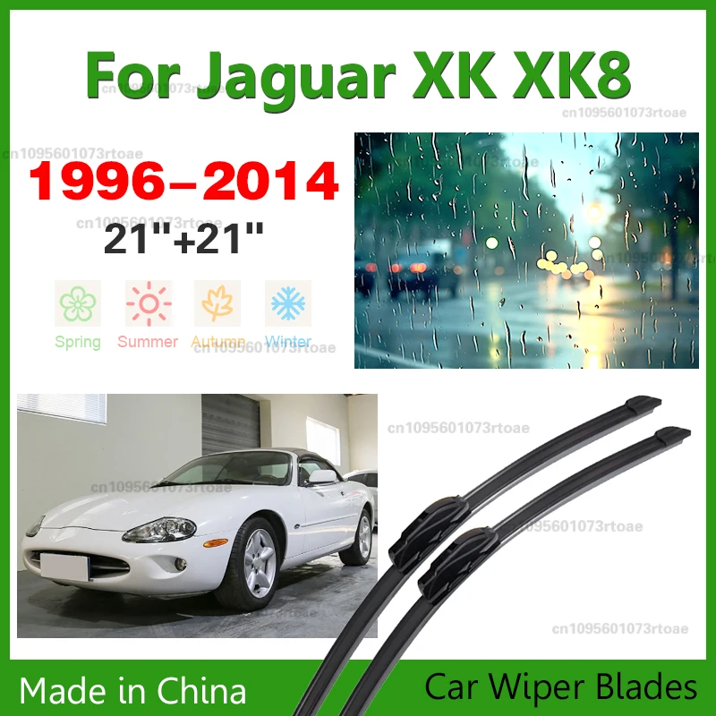 

For Jaguar XK XK8 1996-2014 Front Windshield Wiper Blades 2pcs Windscreen Window Accessories 2000 2005 2010 2011 2013
