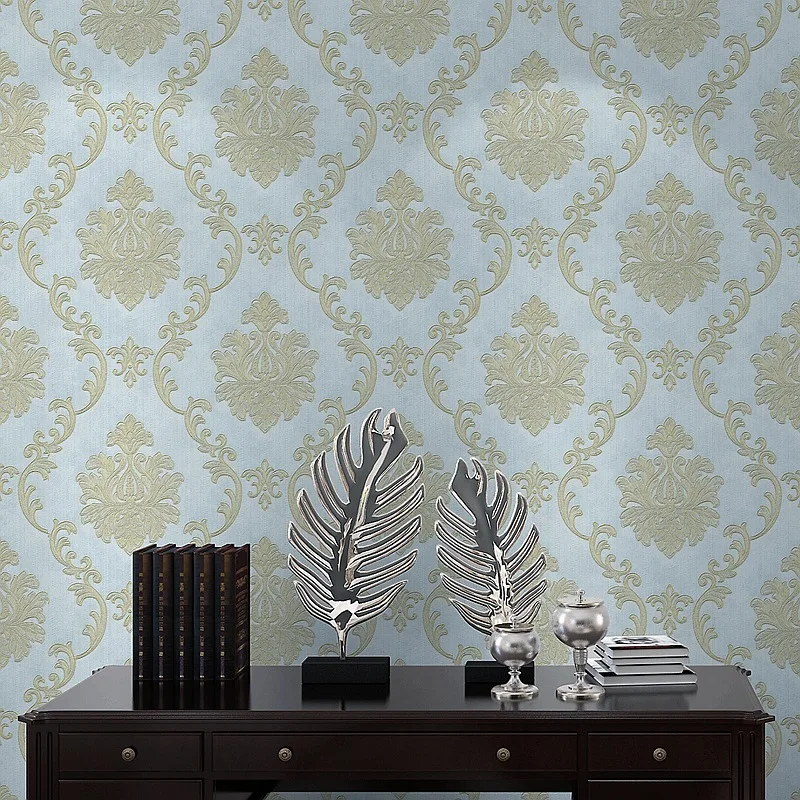 فاخر ثلاثية الأبعاد النمط الأوروبي زهرة كبيرة تنقش خلفية لغرفة النوم غرفة المعيشة فندق المشاريع الراقية ثلاثية الأبعاد الإغاثة ديكور المنزل #4