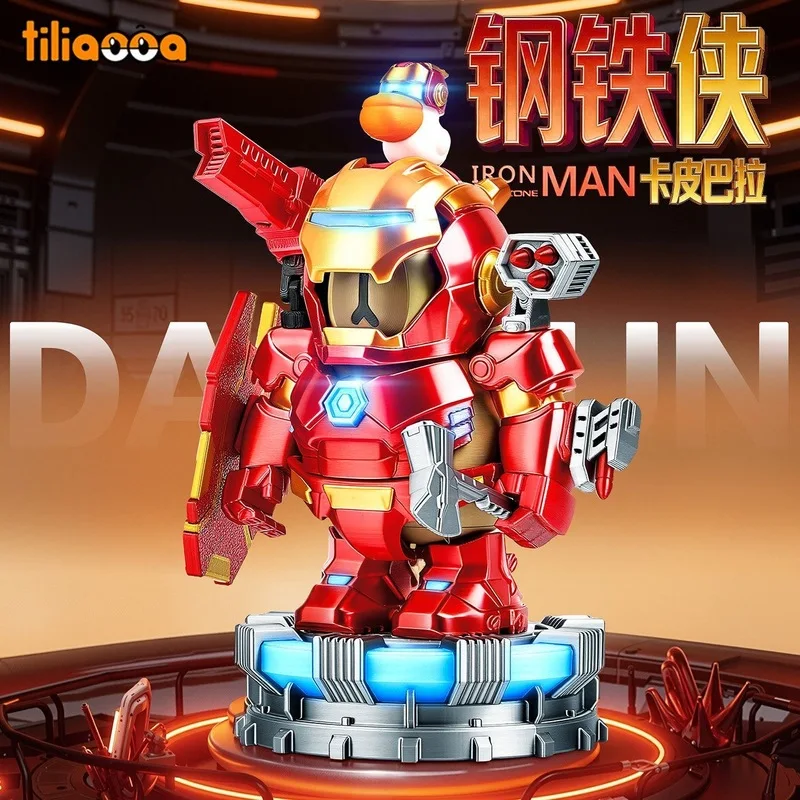 

New In Stock Capibala Iron Man 3d Printed Iron Dolphin Man Dwarf Toy Dolphin Doll Decoration Anime Collection Festival Gift