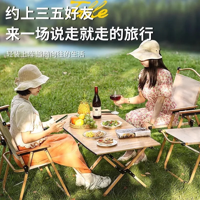 

X-S Outdoor folding table waterproof, oil-proof and sun-proof camping table portable stall egg roll table stall