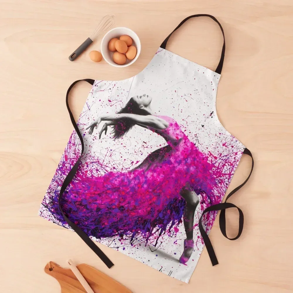 

Hot Magenta Dance Apron Chef jacket men Kitchen Front Funny Kitchen Chef Apron