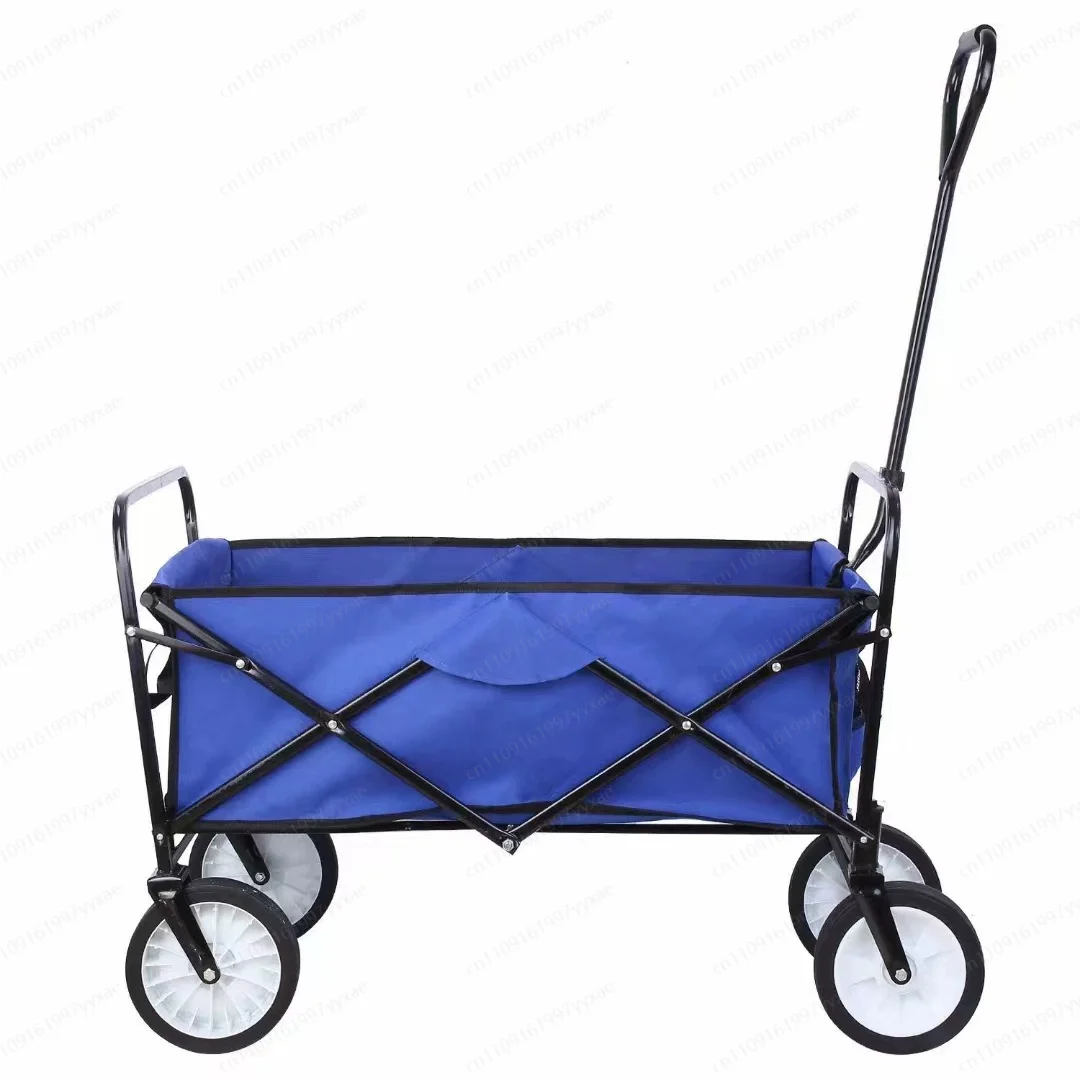 Folding camping trailer, portable outdoor garden vehicle, large capacity camping