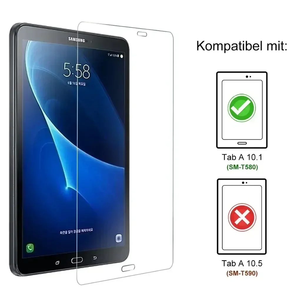 Film de protection en verre Guatemala pour 2016 Samsung Galaxy Tab A 10.1 SM-T580 T585 T587 Protection d'écran en verre 2 pièces