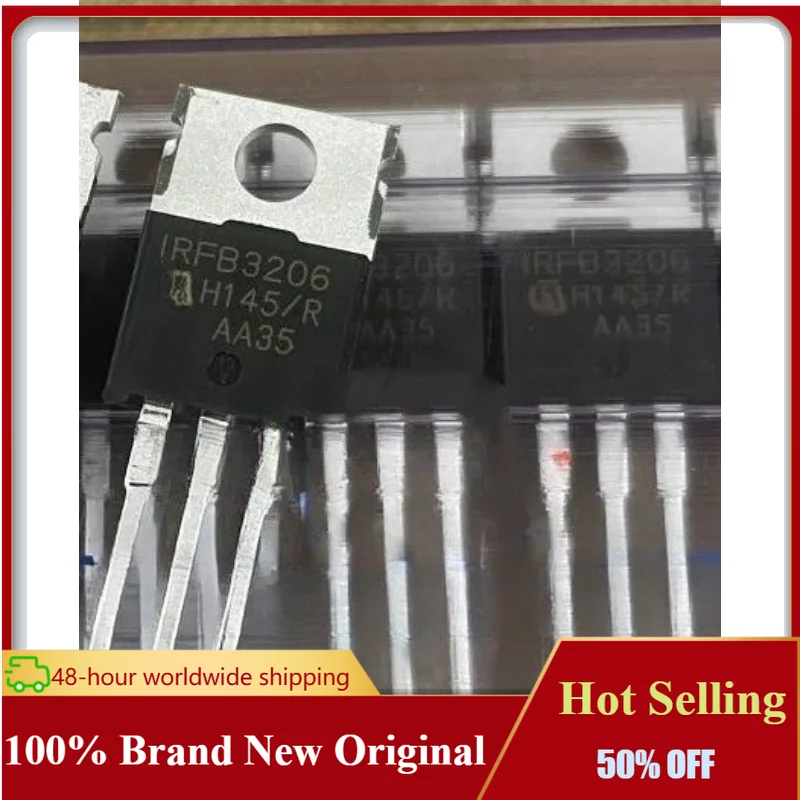 10-50PCS 100% New Imported Original IRFB3206 IRFB3206PBF TO-220 Transistor MOSFET N-CH 60V 210A Hot Selling