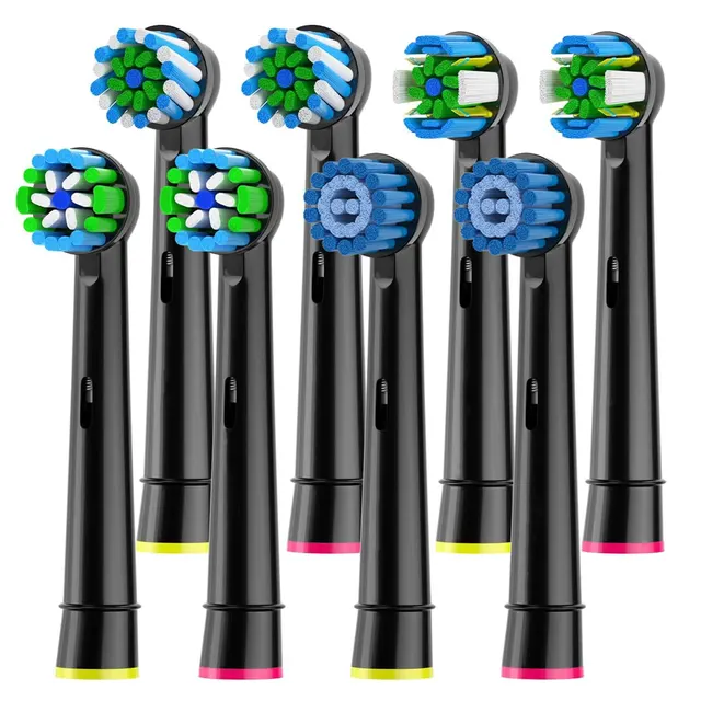 8 szt. Główka szczoteczki do zębów kompatybilna ze szczoteczką elektryczną Oral B, wymienne główki do szczoteczek do zębów pasujące do Oral b Vitality Pro
