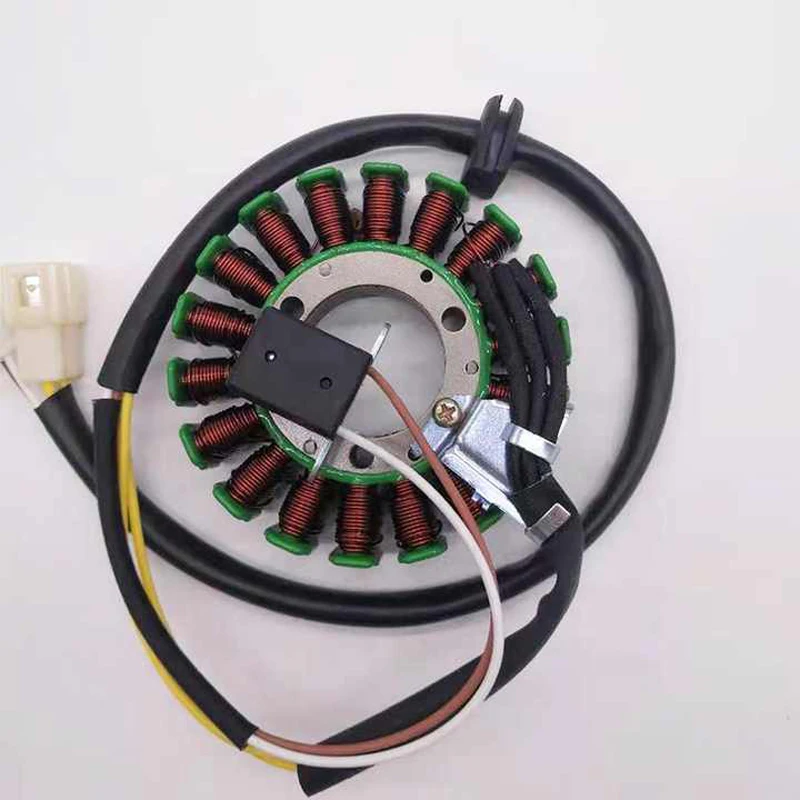 

Motorcycle Magnetic Coil Flywheel for Suzuki Haojue Qingqi Jingcheng Scooter HS125T-2 AN125 QS125T AN150 Engine Megneto Coil