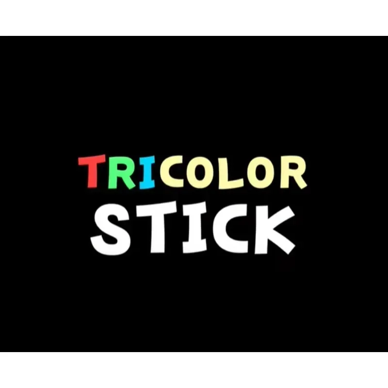 

TRICOLOR STICK Stage Magic Tricks Easy & Visual Wand Split Magic Magia Magie Magicians Prop Accessory Illusion Gimmick