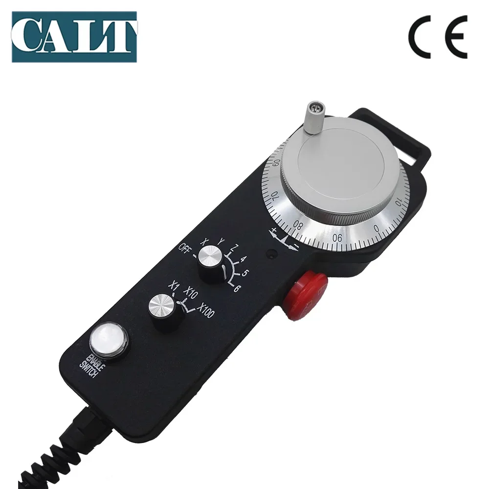 CALT TM2080 Hand wheel pulser 100 ppr 5v MPG with Stop button CNC system Manuel pulse generator