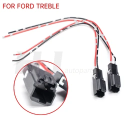 2pcs Car Treble Speaker Plug Wire Tweeter Sub Woofer Lossless Auto Door Speaker Cable Plug Adapter Harness for Ford