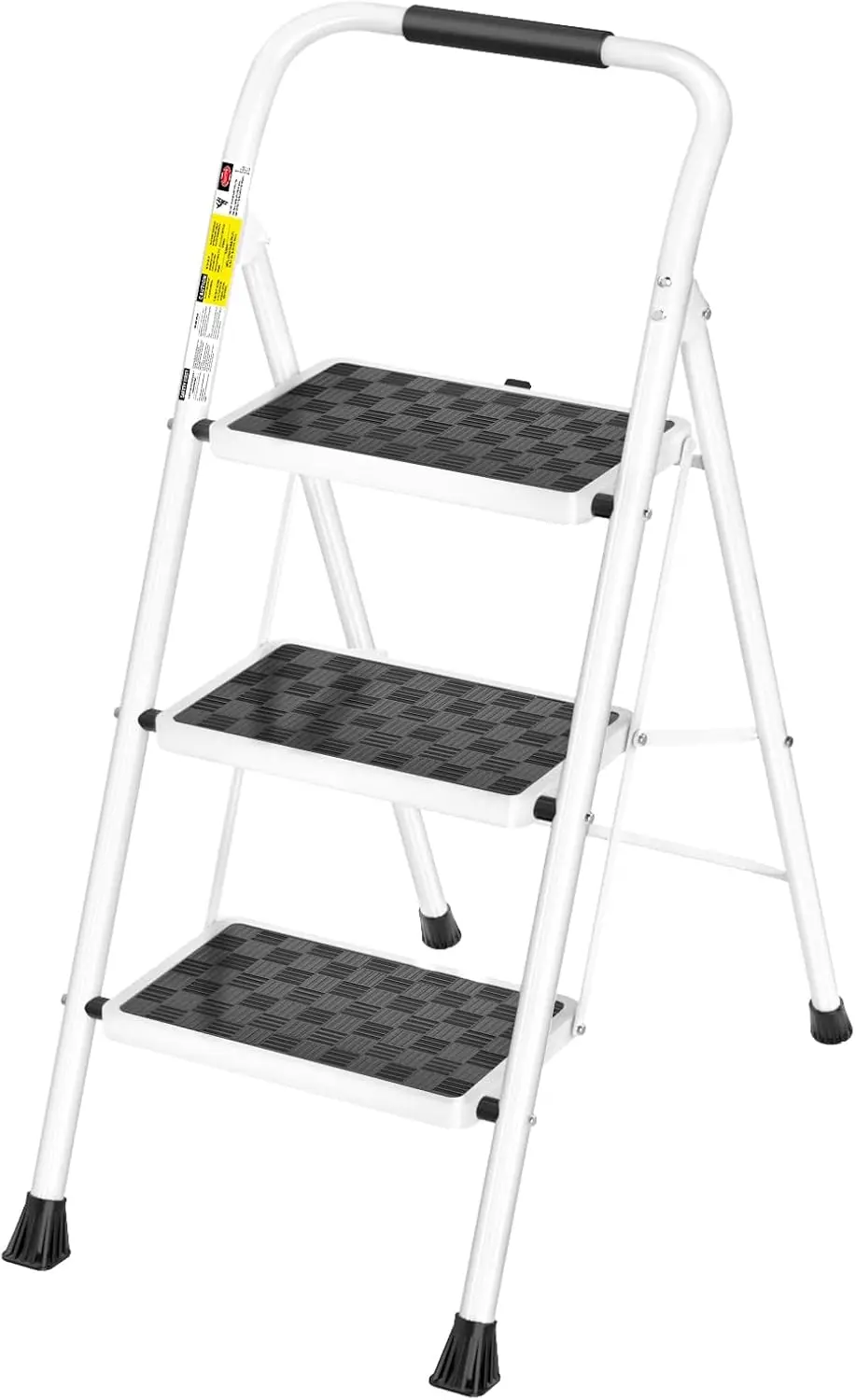 

3 Step Ladder 3 Step Stool for Adults Folding Step Stool with Cushioned Handle with Wide Anti-Slip Pedal Ergonomic Design