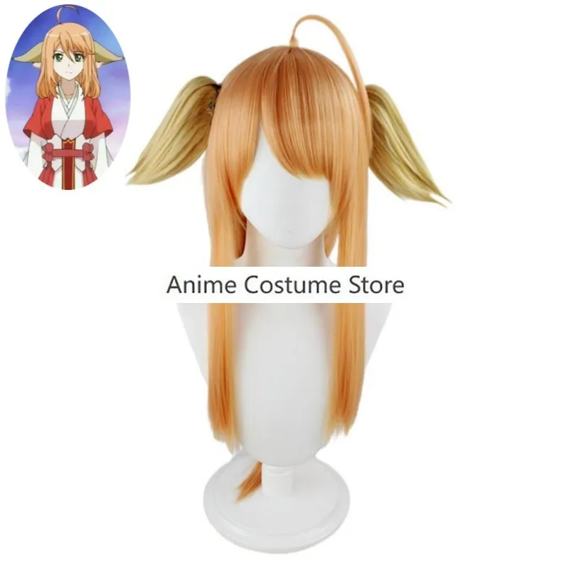 Tushan Honghong disfraz de Cosplay de dibujos animados de Anime, disfraz de Cosplay de espíritu Zorro, Matchmaker, Demon Little, peluca con orejas, uniforme rojo, traje de juego de rol de Halloween