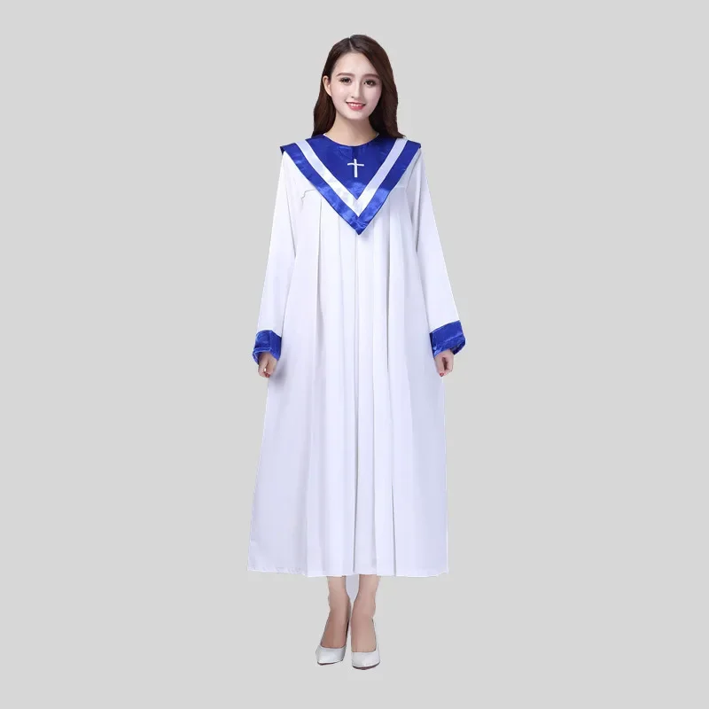 

Women Christian Church Choir Costume Wedding Hymn Holy Garments Nun Costume Christian Sing Dress Jesus Class Service Outfit 90