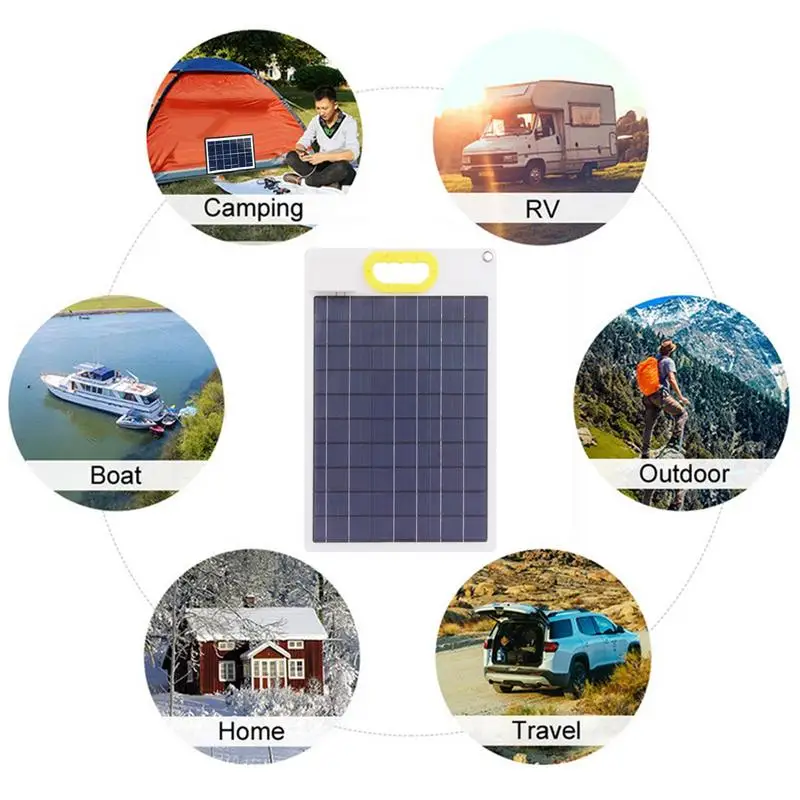 30W Solar Panel 12V Solar Cell Auto Waterproof Controller Solar Plate Kit 12/24V Solar Panel Trickle Charging Kit car accessorie