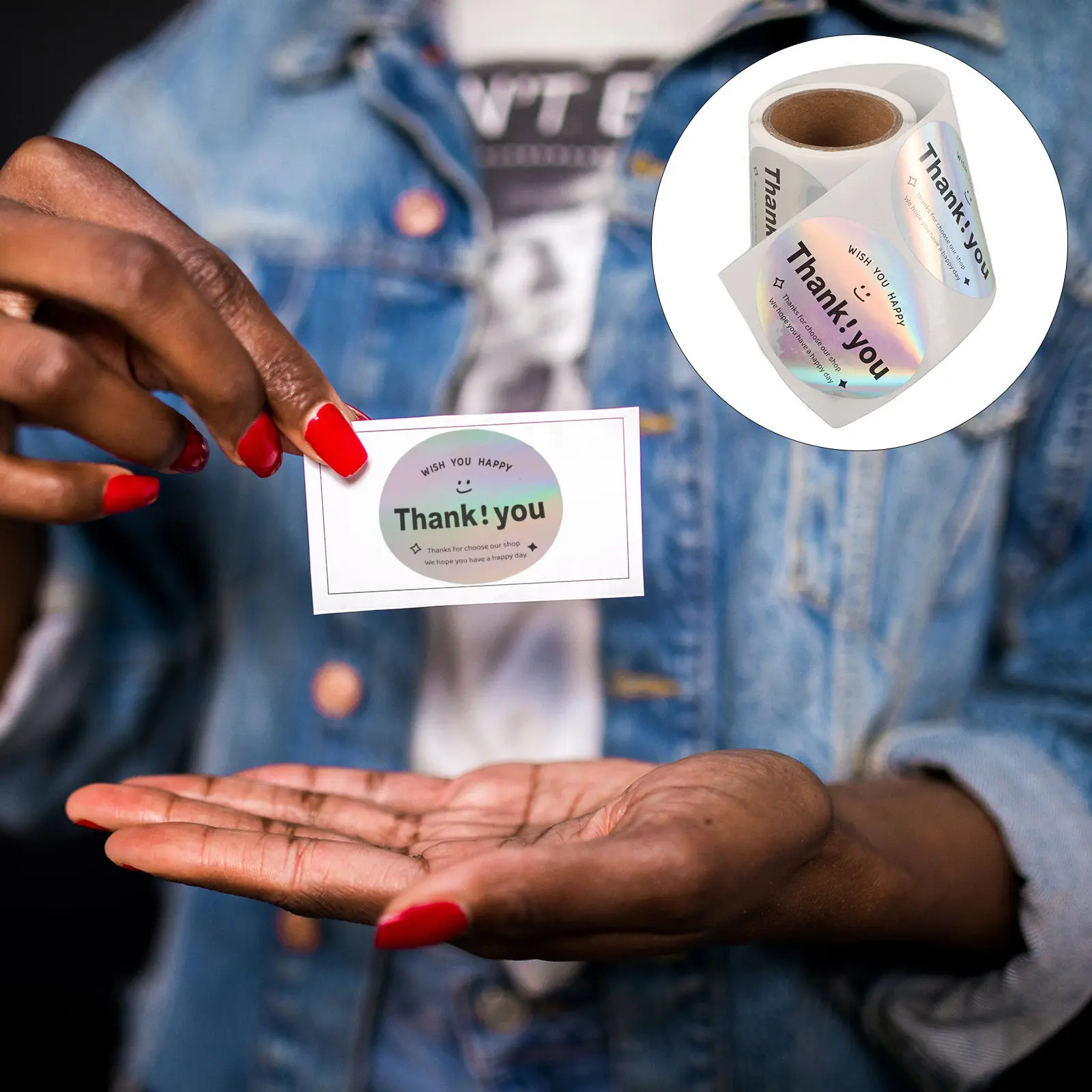 

1 рулон наклеек с надписью «Спасибо», декоративные этикетки для упаковки подарков, для упаковки выпечки, продуктов питания, пакетов, папок, бирок