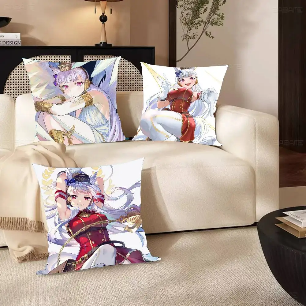 Gold Ship Anime Uma Musume Pillow Case Fashion Square Pillowcase Bedroom Sofa Room Ins Decoration Leisure