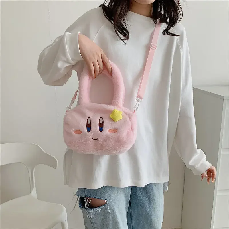 Bolso de peluche de Hello Kitty para niños, mochila cruzada suave de dibujos animados, regalo de cumpleaños, Kawaii, Cinnamoroll Kuromi