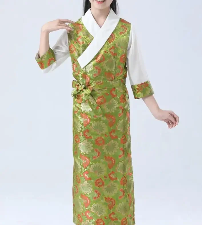 فستان الأميرة التبتية للفتيات الصينيات ملابس التبت فستان هانفو