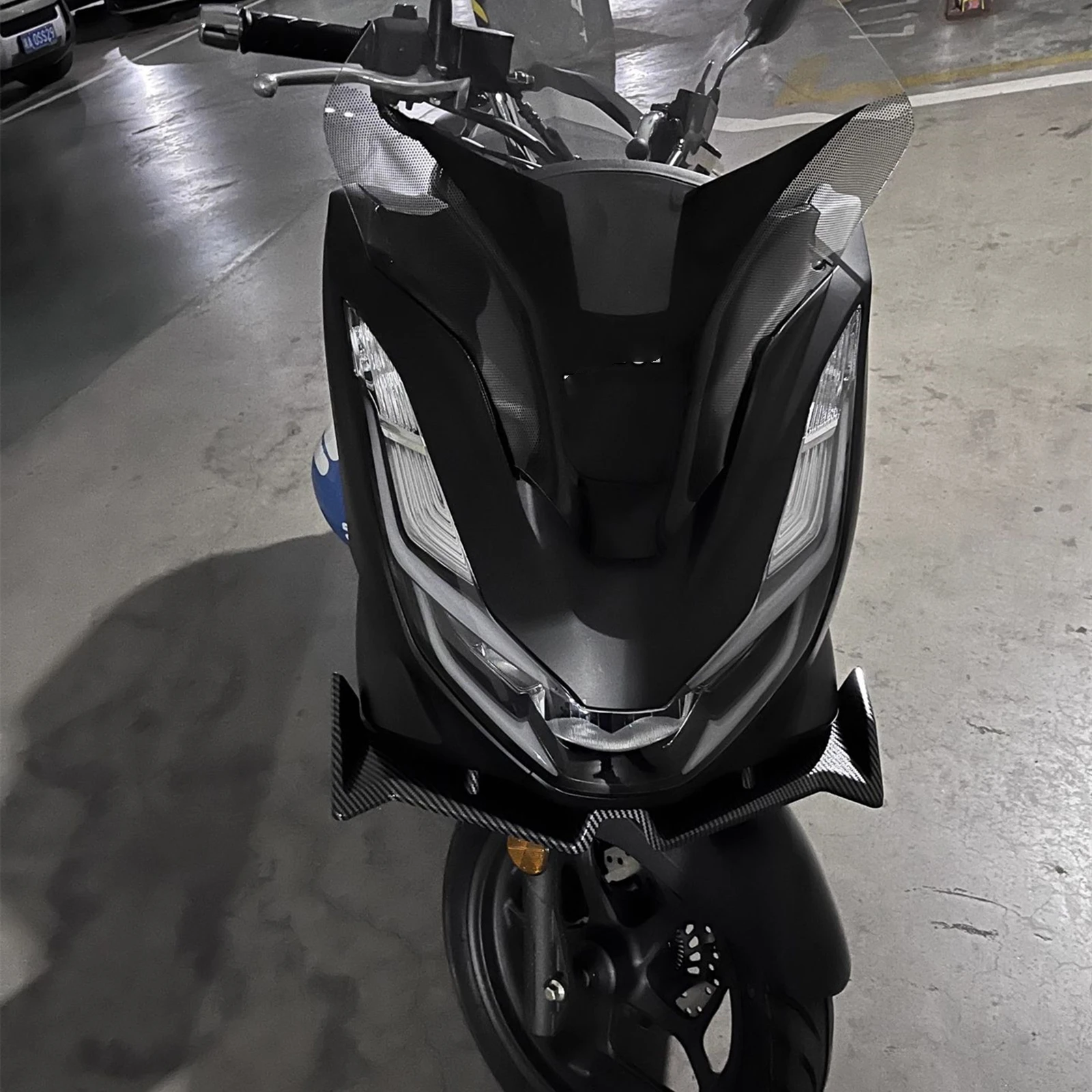 完全なオートバイのフロントフェアリング,空力エンジンスポイラー,フェンダーカバー,ホンダ用,pcx125,pcx160,2021-2023