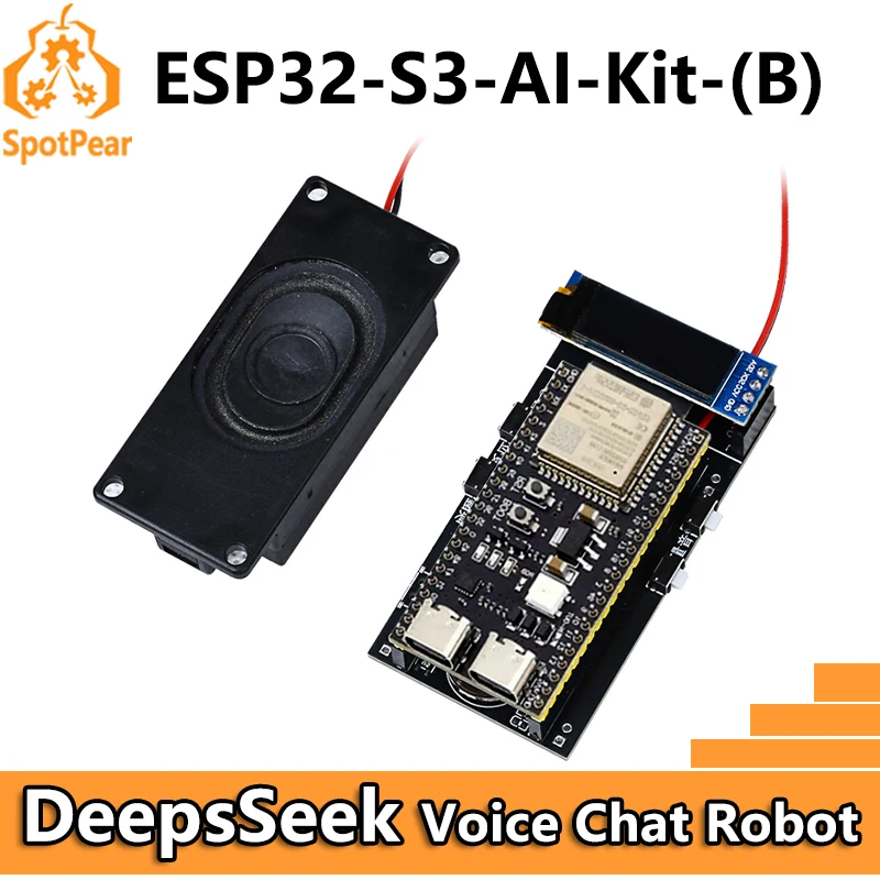 DeepSeek XiaoZhi AI Obrolan Suara ESP32-S3 All-in-One-PCB-Kit N16R8 WROOM-1-N16R8 DevKitC-1 Papan Pengembangan