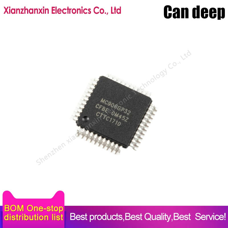 

1pcs/lot MC908GP32CFBE MC908GP32 QFP-44 Micro controller chip brand