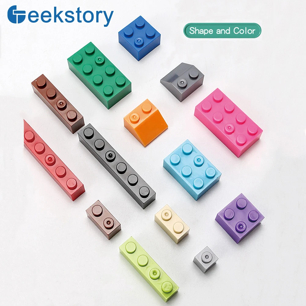 125g/250g Building Blocks Bulk Lot Pack Bricks Block Plate Creative Toy Small Particles Bulk Compatible Legoeds DIY Kit for Kids