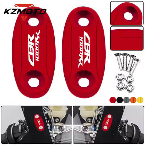 For CBR1000RR CBR 1000RR CBR 2004-2007 Motorcycle Rearview Mirror Cover Windshield Drive Eliminator Cap Rear Mirror Hole Cover