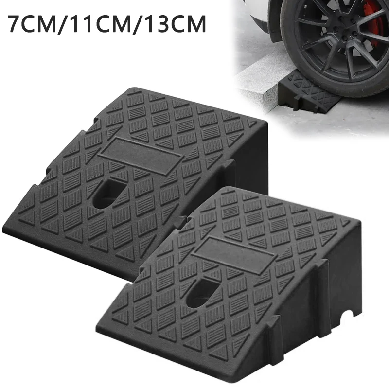 Rampa de Plástico para Umbral de Puerta, Rampa Antideslizante de Empalme Libre para Coches, Rampa Resistente para Entrada de Vehículos y Acceso a Ruedas de Coche en Garajes