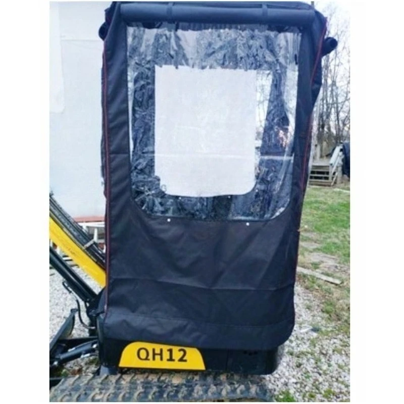 

1PC Mini Excavator Car Cover Warm Awning thicken Pvc Windproof Fit For AGT QH12