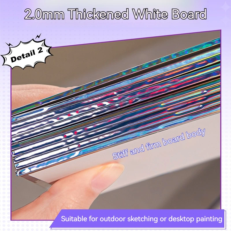 Square Watercolor Paper 10/12/15 cm Blank Colored Paper Signing Board for Anime Artwork Hand-Drawn Watercolor Paper 300g Cotton