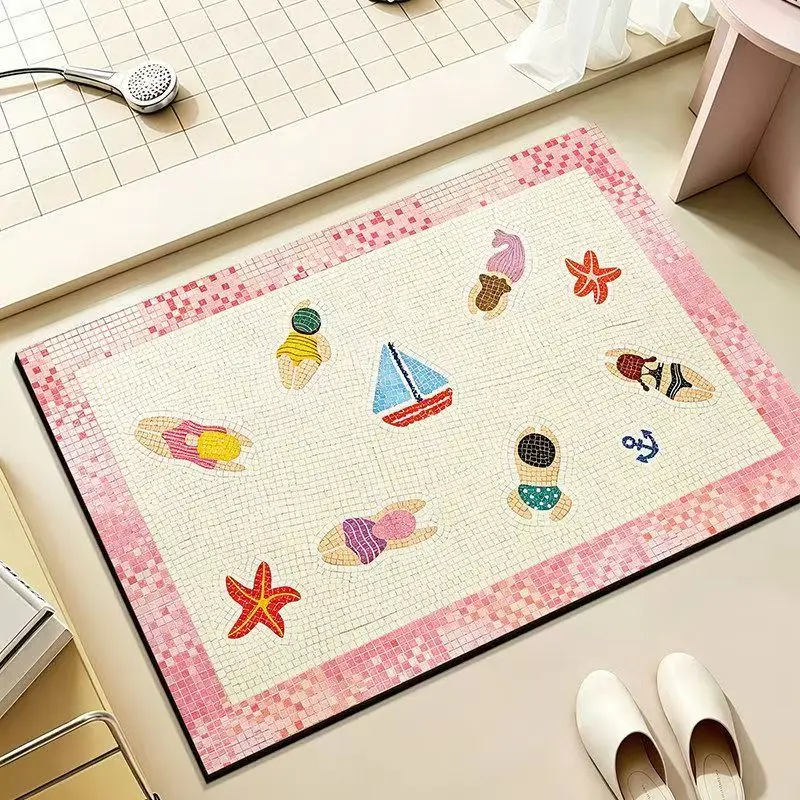 

Bathroom absorbent diatom mud toilet doormat toilet toilet floor mat toilet carpet