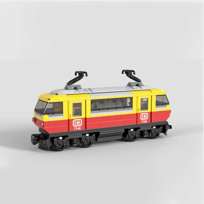 MOC-164409 City Railway Set 7740 Passenger Train Building Block Assembly Car Set Model Brick Toy Children's Gifts