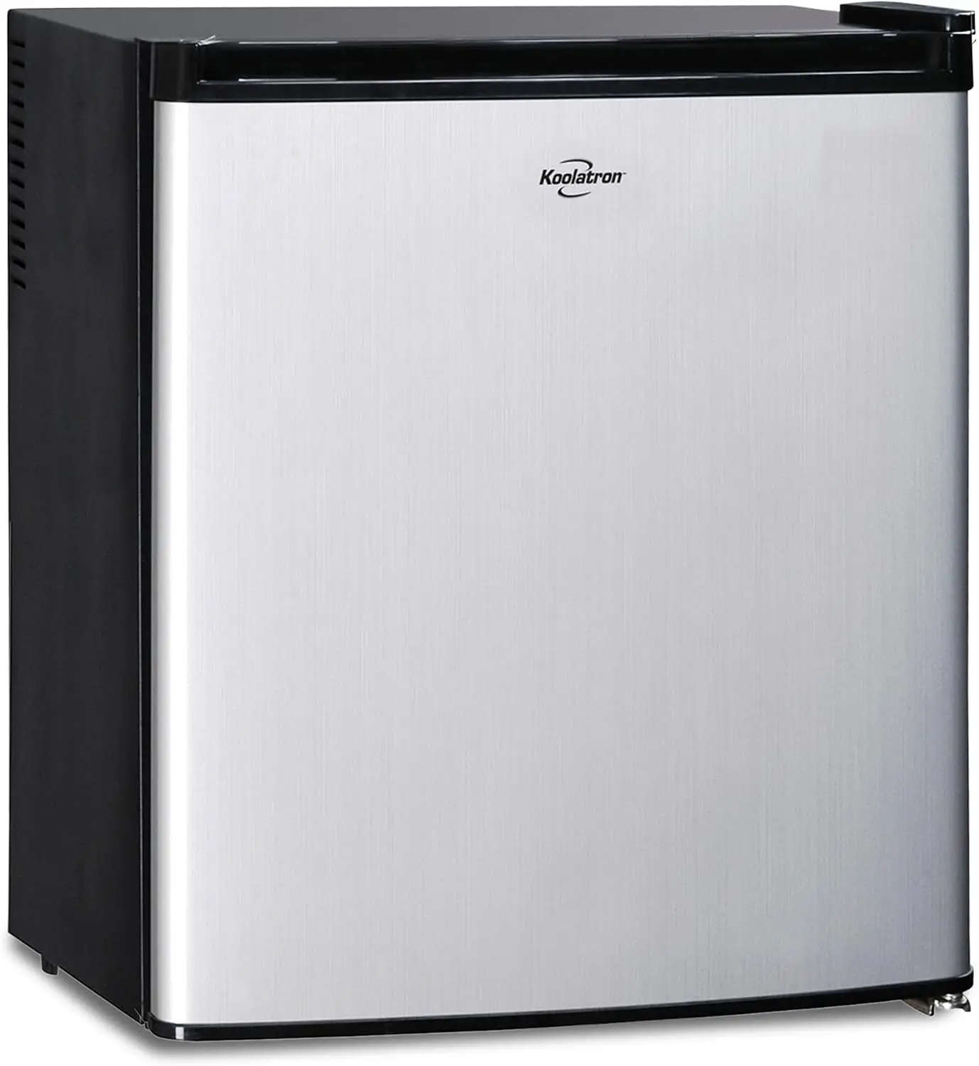 Compact Stainless Steel Fridge Freezer 17 Cubic Feet 48L Silver Black Store Snacks Frozen Meals Beverages Juice Beer Den Dorm Of