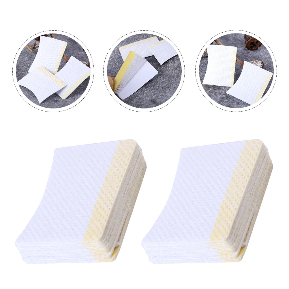 160 Pcs Eyelash Pads Woman Makeup Remover Girl Cream Cosmetics Cleaning Arc-shaped Cushions