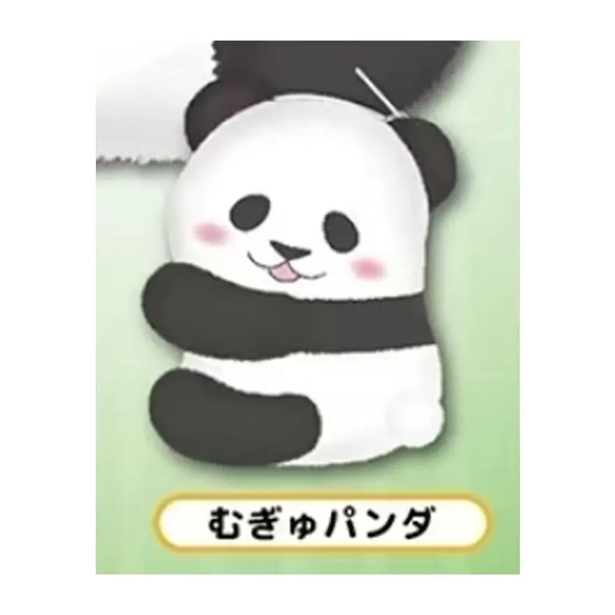 Lindo y esponjoso juguete de peluche suave rubor Mofumofu Panda bolsa de felpa auriculares de bambú bolsa de almacenamiento de cosméticos monedero regalos de cumpleaños