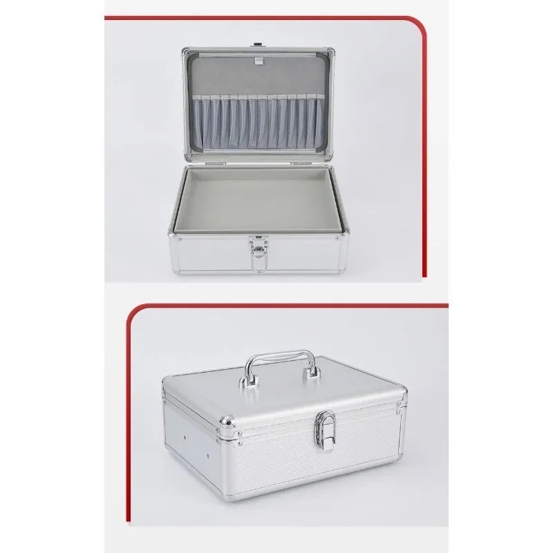 Aluminum Portable Cosmetic Case Small Nail Polish Case Cosmetic Travel Case 31x23x12cm
