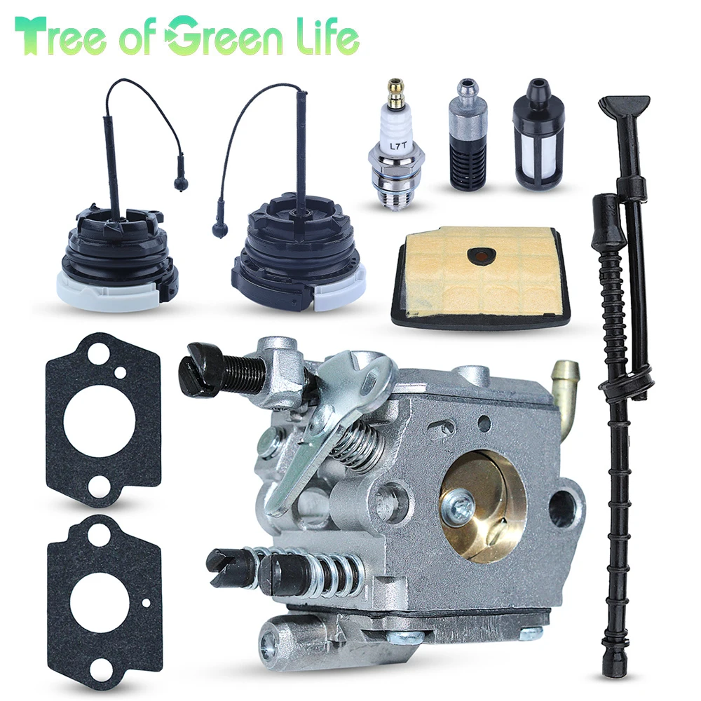 Carburateur avec filtre à air et tuyau de carburant, pour tronçonneuse Stihl MS200 MS200T 020T 020