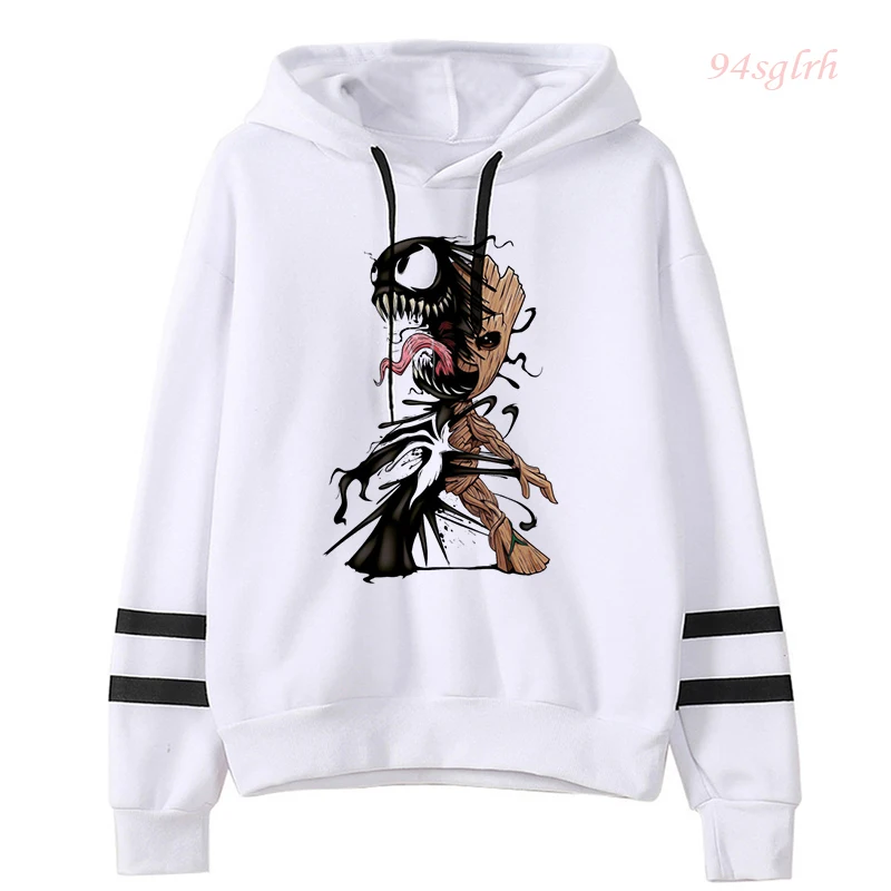 Kawaii groot engraçado dos desenhos animados hoodies feminino eu sou groot impresso gráfico hoodie harajuku moda casual streetwear camisolas