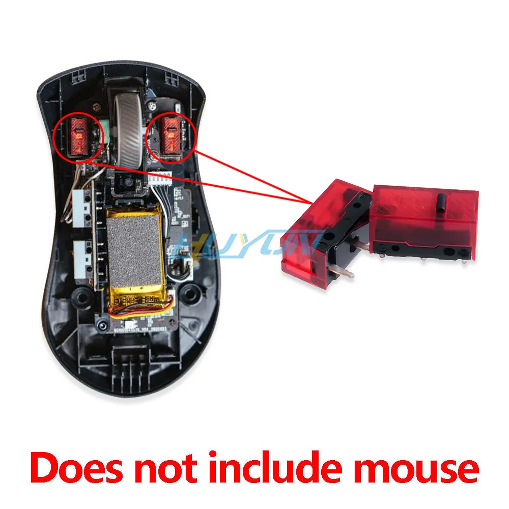 2X ROG BLACK&RED 7000W Mikroschalter Mikroschalter für ROG Harpe/Keris/Chakram