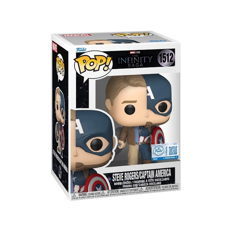 Genuine Edition FUNKO POP Marvel Infinity Saga, Captain America, Steve Rogers Desktop Decoration Ornament Model Toys Collectible - Image 6