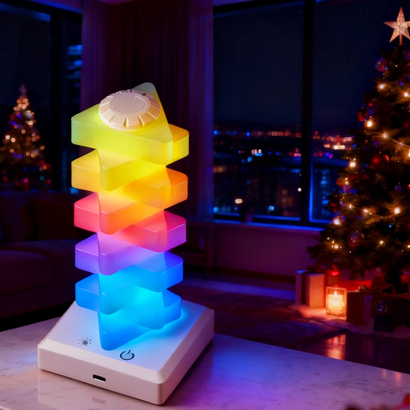 

Светодиодный ночник RGB, настольная лампа, меняющая цвет с бесступенчатым затемнением, прикроватное освещение, домашний декор для спальни, рождественский подарок