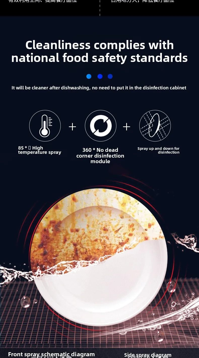 HTT Automatic Dishwasher Hotel Small Large Bar Cup Washer Restaurant Hotel Catering Canteen