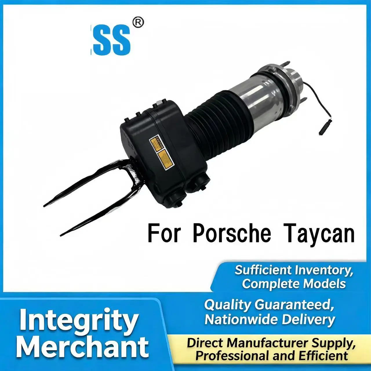 High Quality Front Left Right Air Suspension Shock Absorber For Porsche TAYCAN Cross Turismo (Y1B) 2022- 9J0616038A 9J0616038B