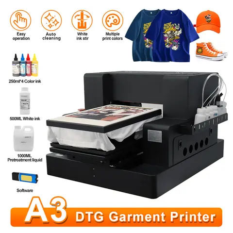 A3 DTG Printer Impresora A4 L805 DTG Flatbed Printer Direct Print to Clothes Printing Machine A3 DTG Direct to Garment Printer