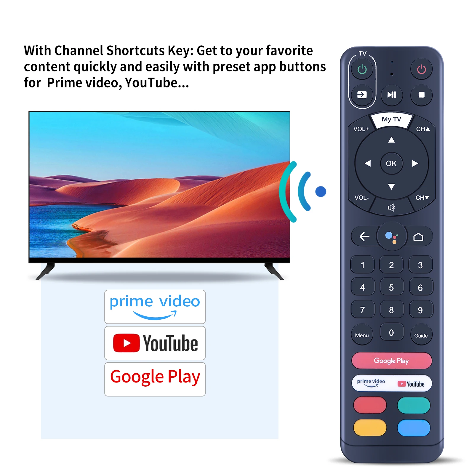 Nuevo mando a distancia para WESTMAN InfiniTV EVO Pro Vast Streaming TV