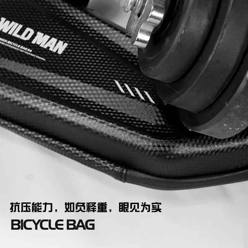 G502 دراجة مثلث حقيبة إيفا هارد شل المواد دراجة هوائية جبلية حزمة الجبهة شعاع حزمة معدات ركوب الخيل