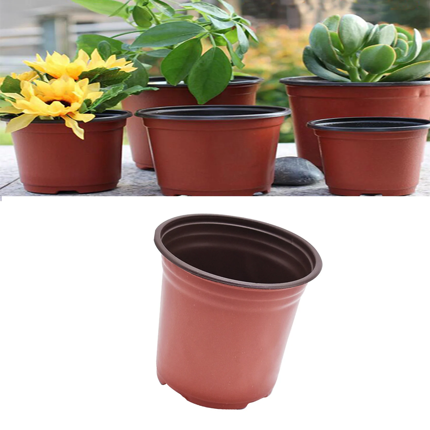 Seedling Pots Plastic Plant Pots Seedling Cups Nursery Pots Plant Container Fit for Seeds Germination, Seedlings Growing, Succul